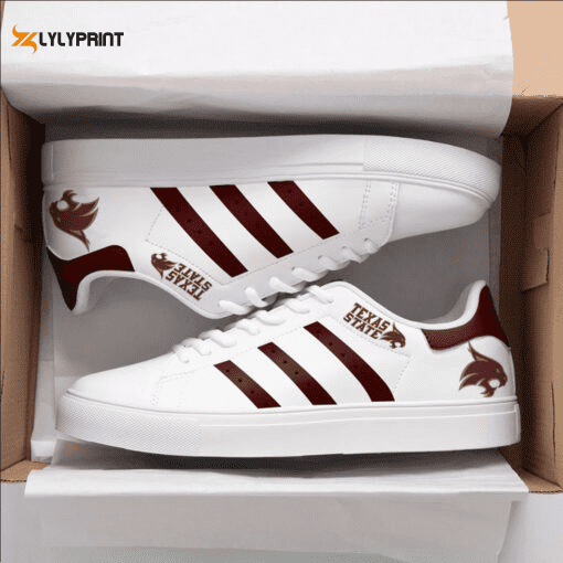 Texas State Bobcats Skate Shoes For Men Women Fans Gift ,Trendy Style Sneakers ST0801