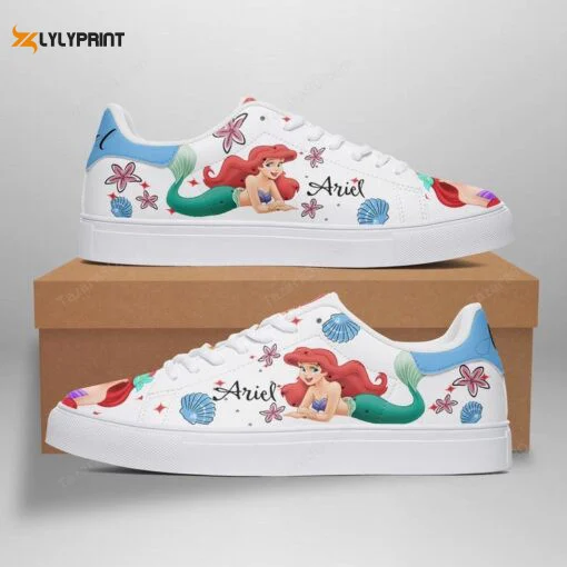 Little Mermaid Skate Shoes For Men Women Fans Gift , Trendy Style Sneakers ST0801