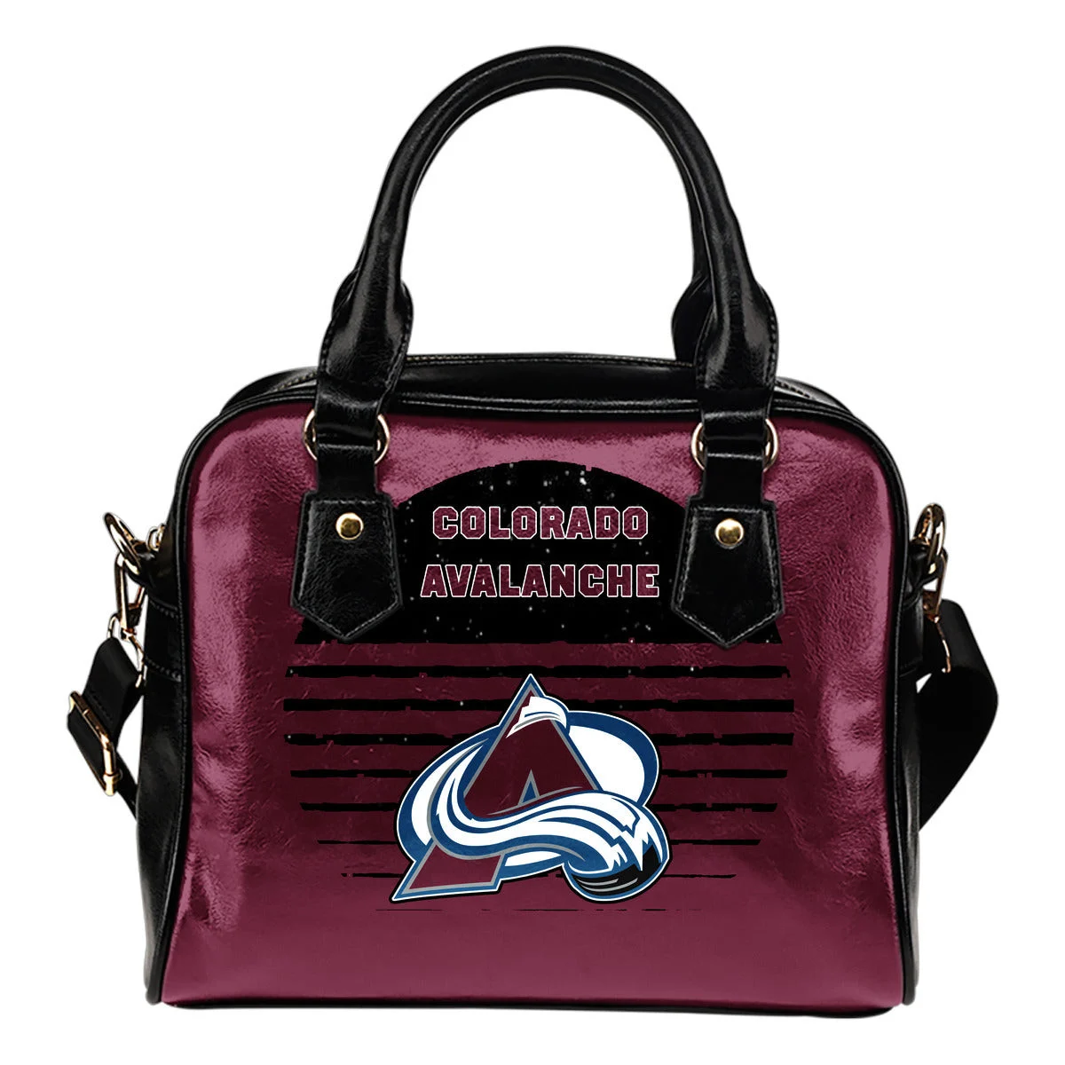 Back Fashion Round Charming Colorado Avalanche Shoulder Handbags Sb0801