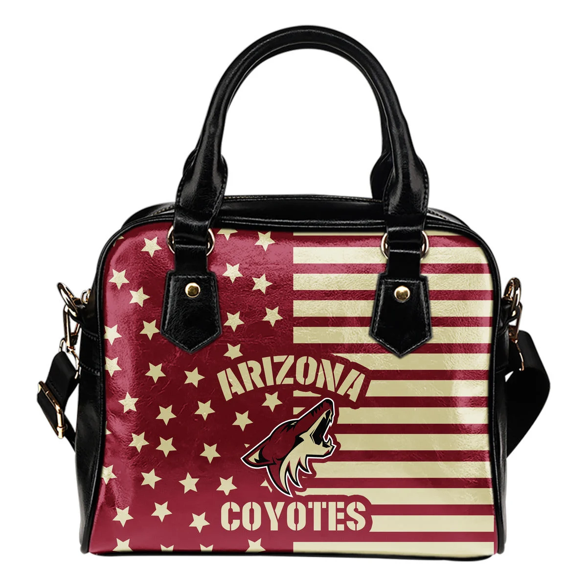 Twinkle Star With Line Arizona Coyotes Shoulder Handbags Sb0801