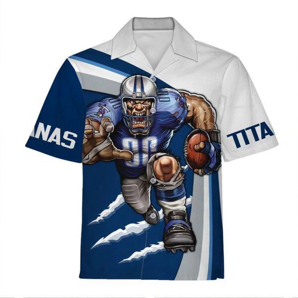 Personalized Unisex Hawaiian Shirt Tennessee Titans Football Team 3D Apparel For Men Women HW0601