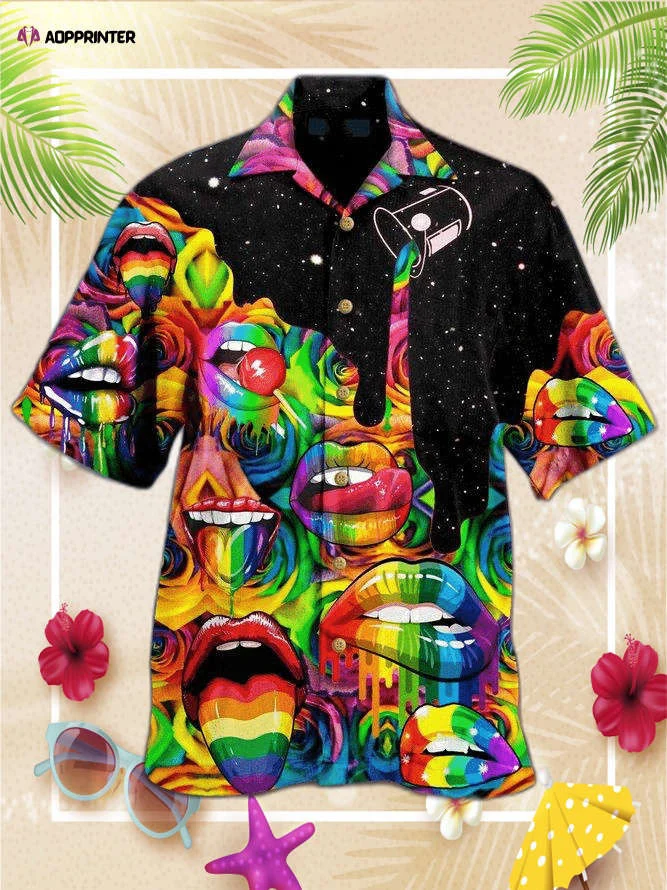 Candy Lips LGBT Hawaiian Shirt, Gift For Men And Women HW0601