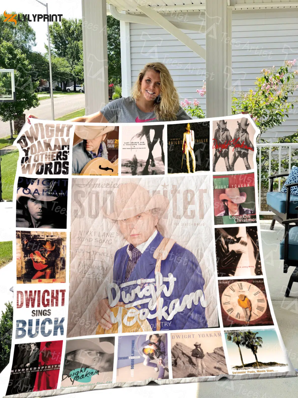 Dwight Yoakam Quilt Blanket For Fans Home Decor Gift ,  Soft Quilt, King Size, All Season Cozy Quilt QB0901