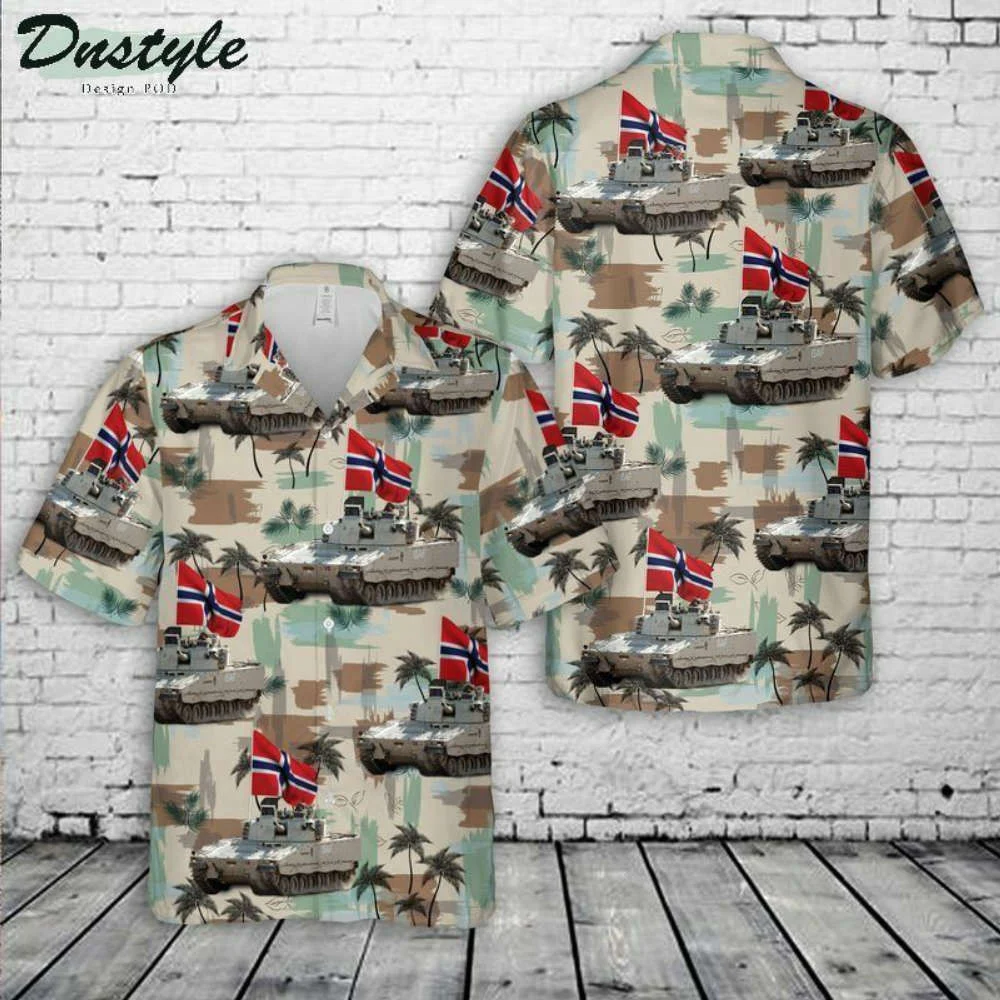 Norwegian Army CV90 Hawaiian Shirt – Authentic Military Style HW0601