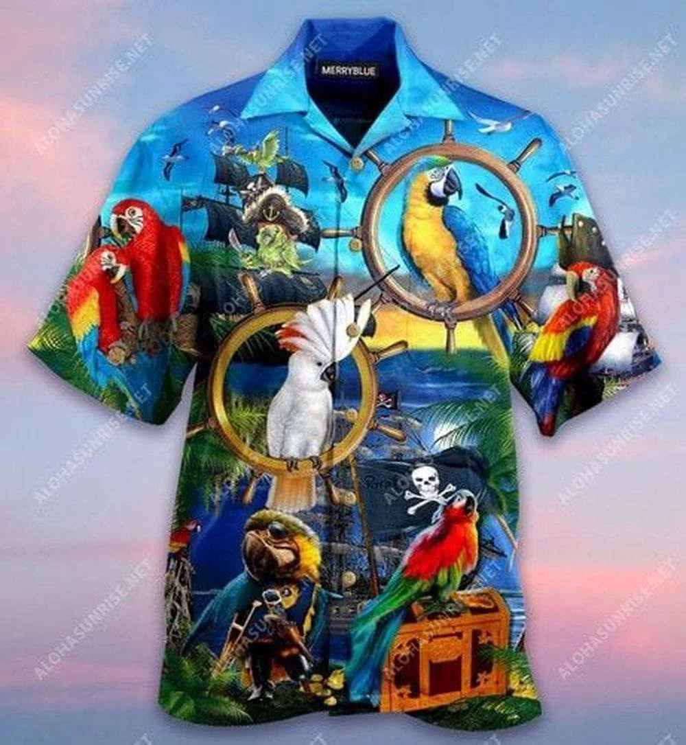 Talk Like A Pirate, Play Like A Parrot Unisex Hawaiian Shirt, Gift For Men And Women HW0601
