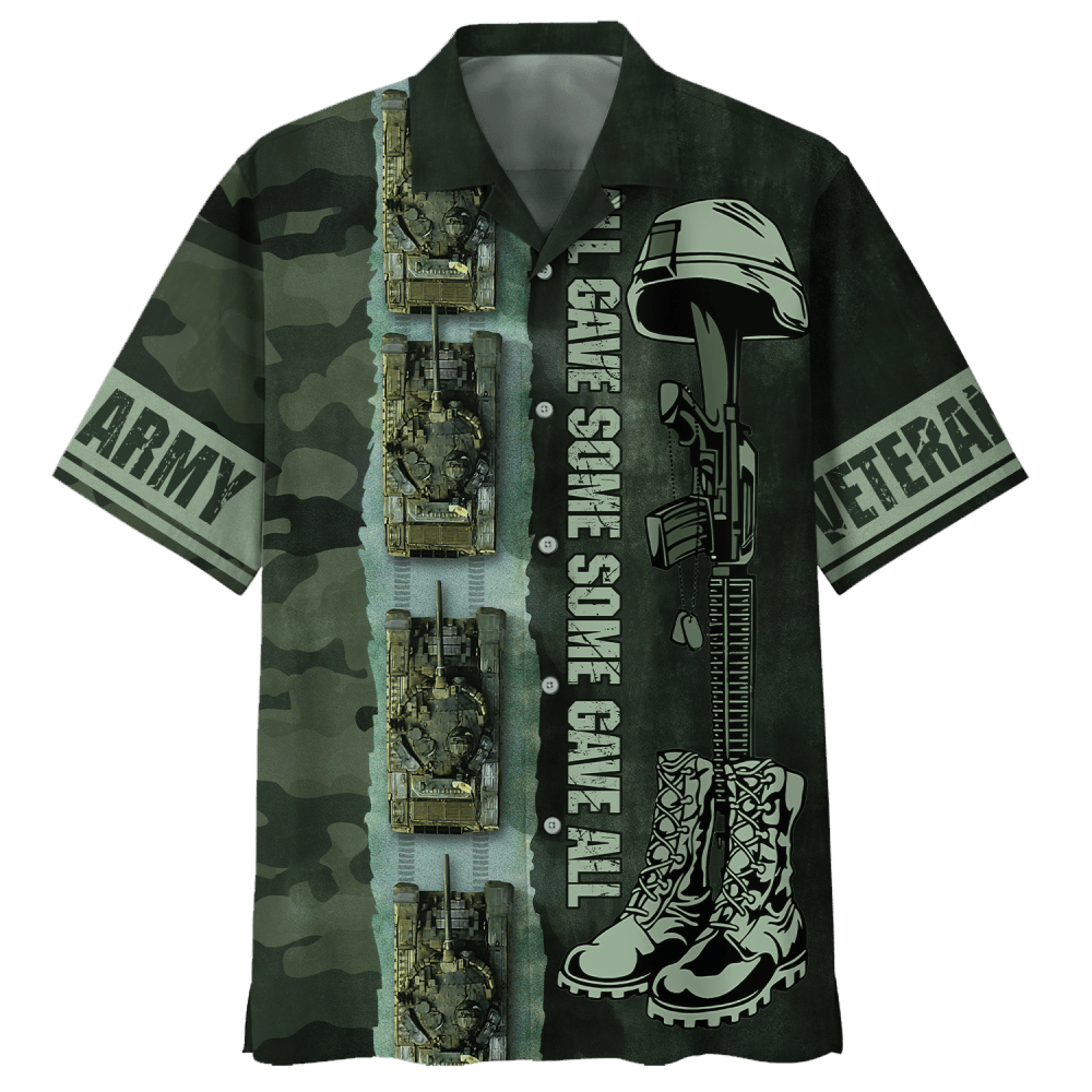 Army Tank All Gave Some Some Gave All Hawaiian Shirt HW0601