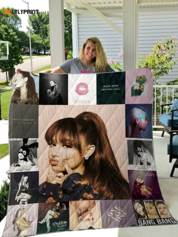 Ariana Grande Albums Music Thank You For The Memories 8k790 Gift Lover Quilt Blanket For Fans Home Decor Gift Ii0 428 ,  Soft Quilt, King Size, All Season Cozy Quilt QB0901