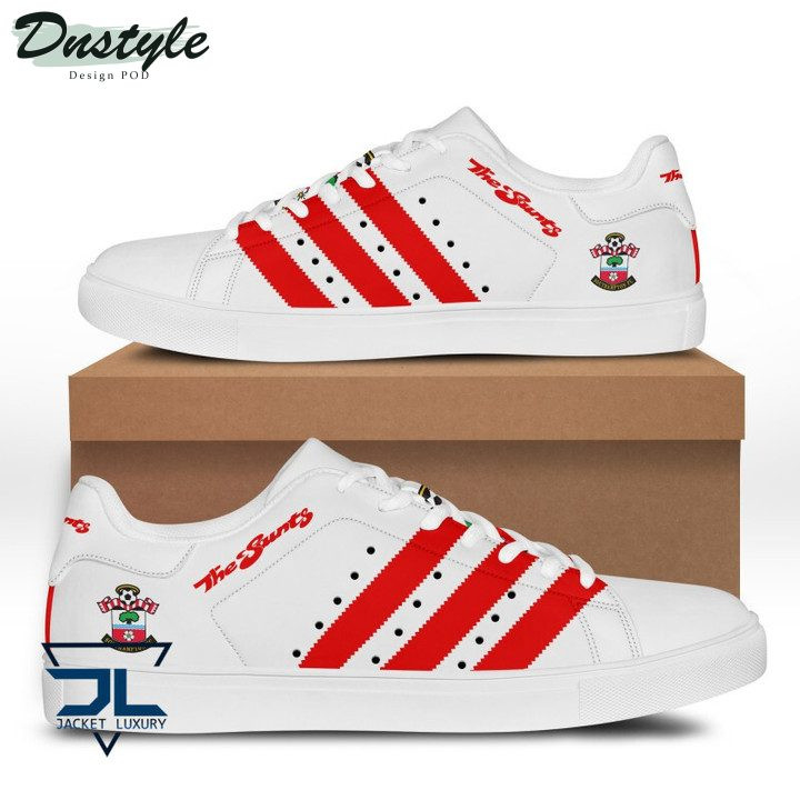Custom Southampton FC White Red Stan Smith Shoes for Men Women, Trendy Style Sneakers ST0801