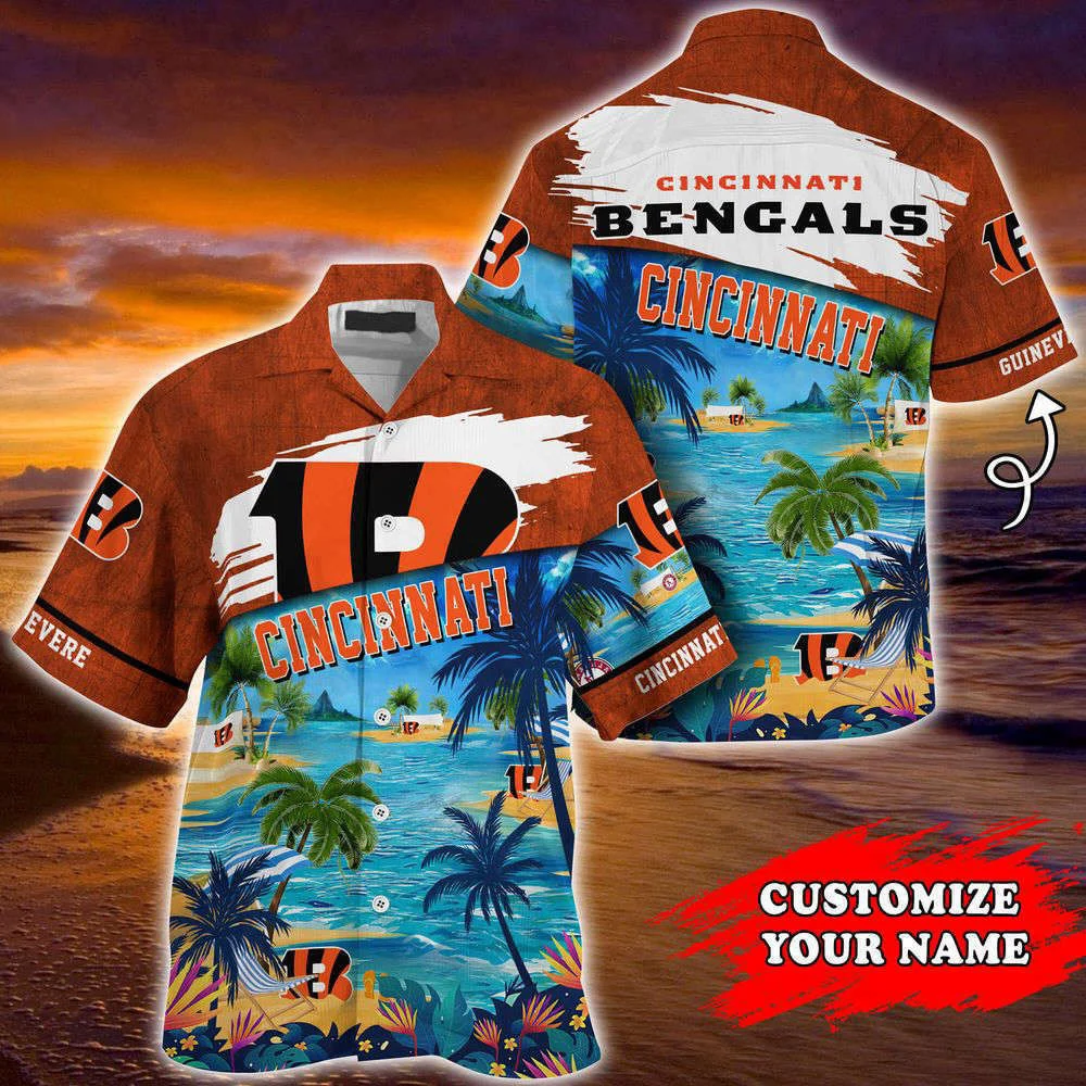 Cincinnati Bengals NFL-Customized Summer Hawaii Shirt For Sports Fans HW0601