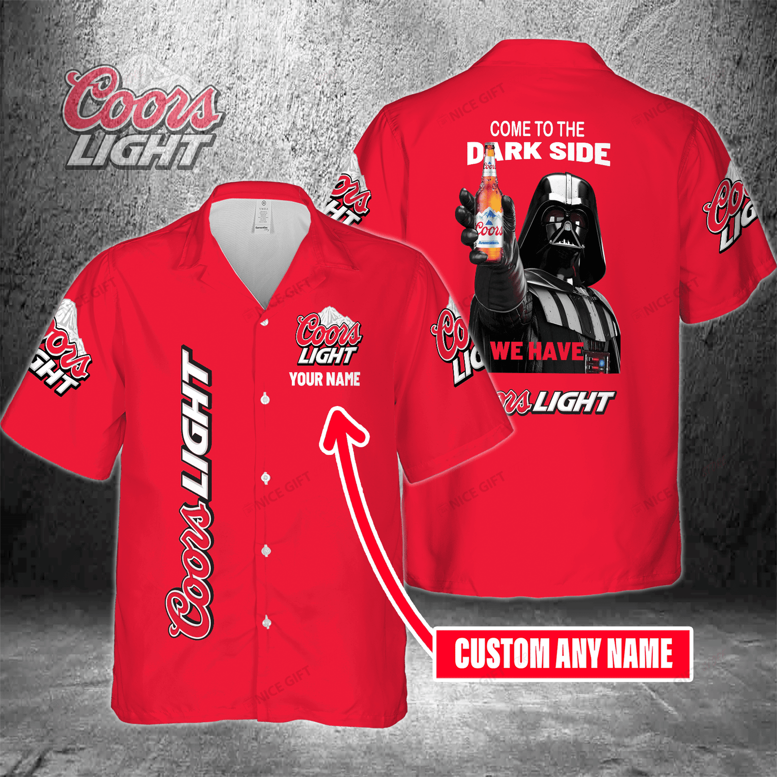 Come To The Dark Side We Have Coors Light Custom Name Hawaiian Shirt For Men And Women HW0601