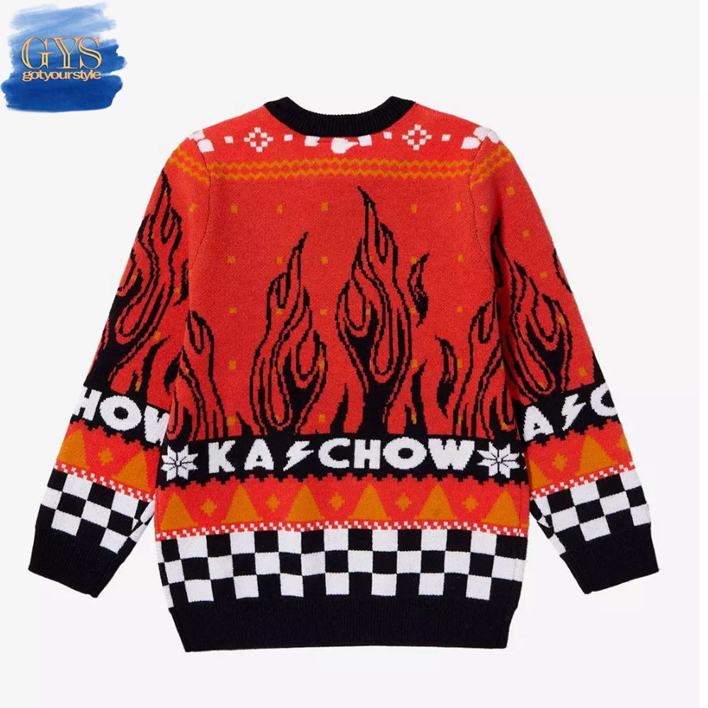 Disney Pixar Cars Lightning McQueen Ugly Christmas Sweater , Cozy Soft Unisex Pullover SW0601