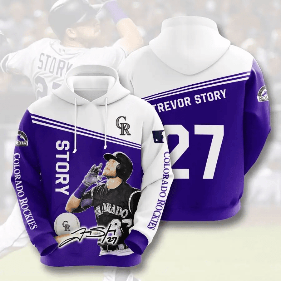 Get Game-Ready with Colorado Rockies Trevor Story Hoodie - Shop Now HZ0501