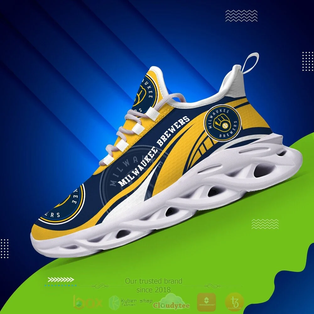 Custom MLB Milwaukee Brewers Max Soul Shoes V1 Men Women MS0601
