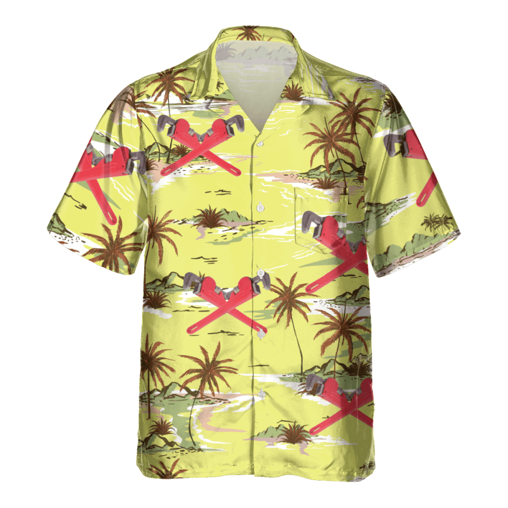 Awesome Plumber AOP Pocket Hawaiian Shirt, Gift For Men Women HW0601