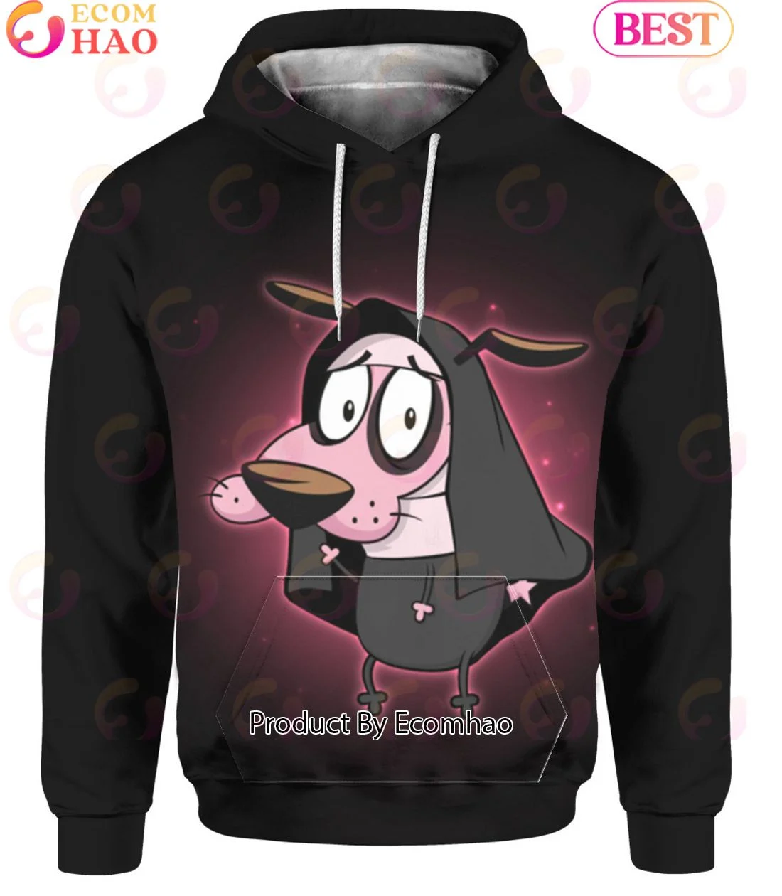 Courage the Cowardly Dog Hoodie, Zip Hoodie, Man - Women, Warm, Premium Quality HZ0501
