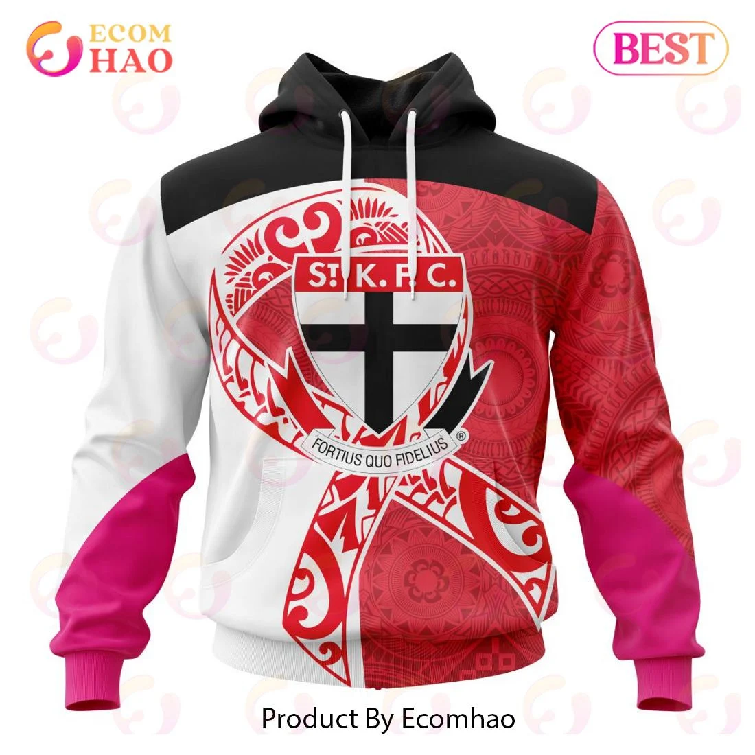 AFL St Kilda Football Club Specialized Kits Samoa Fight Cancer 3D Hoodie, Zip Hoodie, Man - Women, Warm, Premium Quality HZ0501