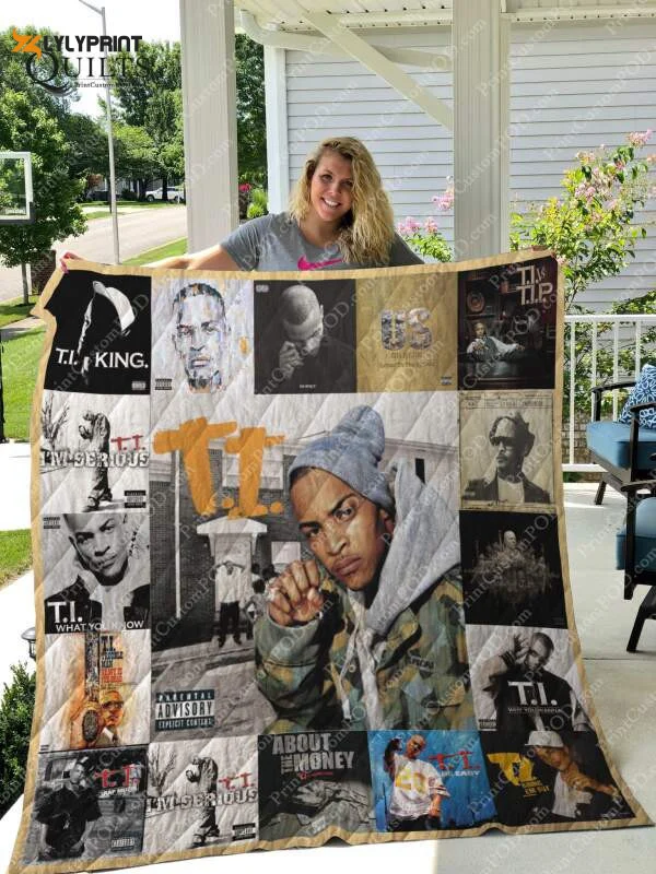 T.I. Albums 3D Customized Quilt Blanket For Fans Home Decor Gift ,  Soft Quilt, King Size, All Season Cozy Quilt QB0901