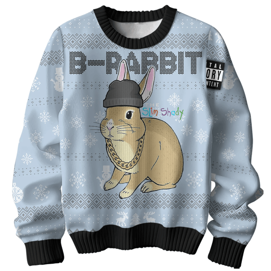 Eminem B-Rabbit Stan Christmas Sweater , Cozy Soft Unisex Pullover SW0601