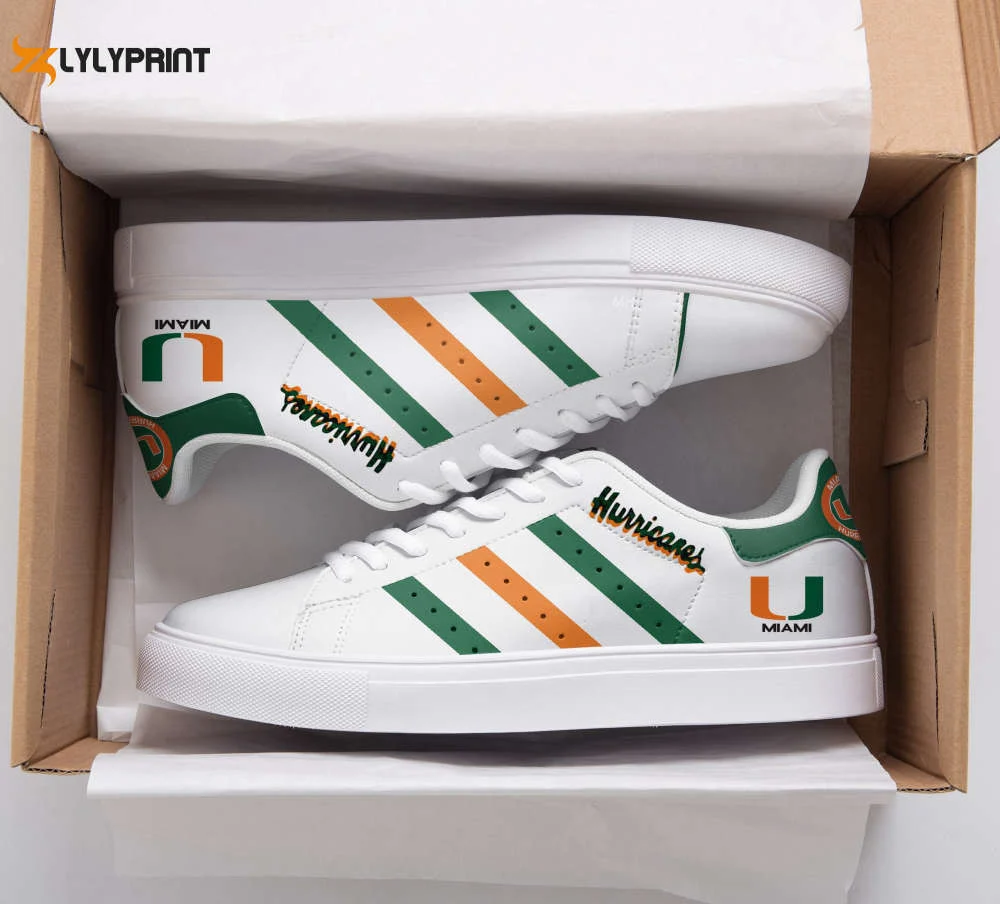 Miami Hurricanes Skate Shoes For Men Women Fans Gift  ST0801
