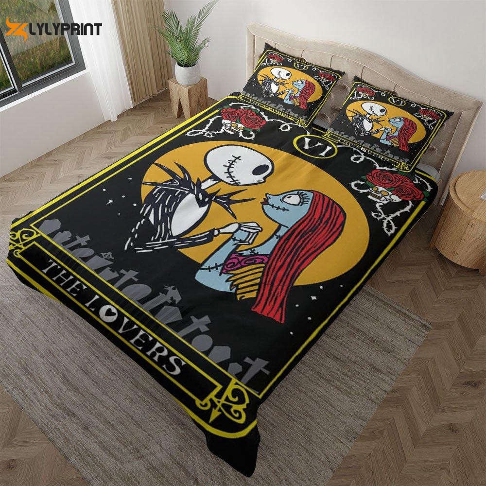 Jack Skellington Nightmare Before Christmas Movies Ver10 Fan Gift,jack Skellington Duvet Quilt Bedding Set , Soft Quilt, King Size, All Season Cozy Quilt QB0901