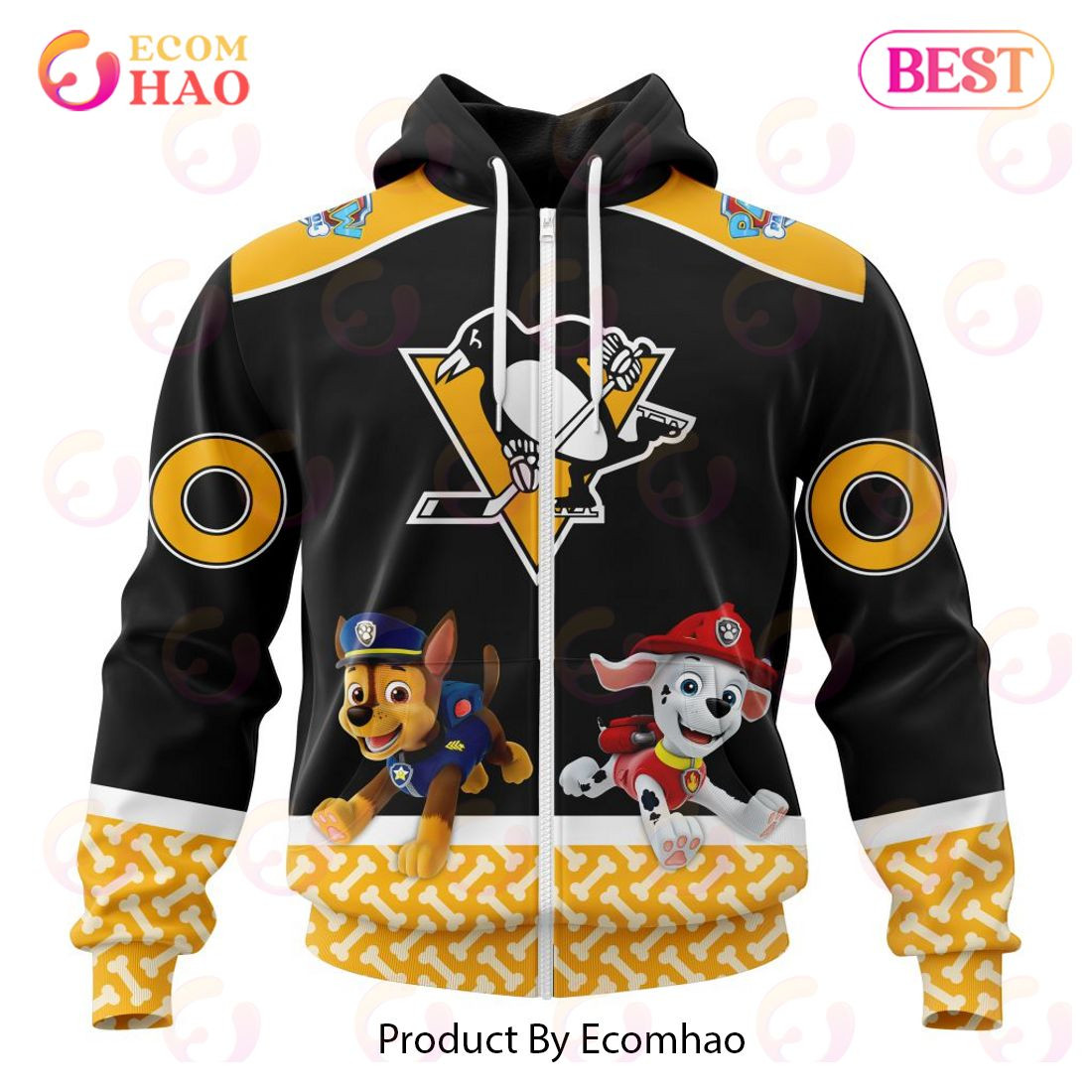 Pittsburgh Penguins Special Paw Patrol Design 3D Hoodie, Zip Hoodie, Man - Women, Warm, Premium Quality HZ0501