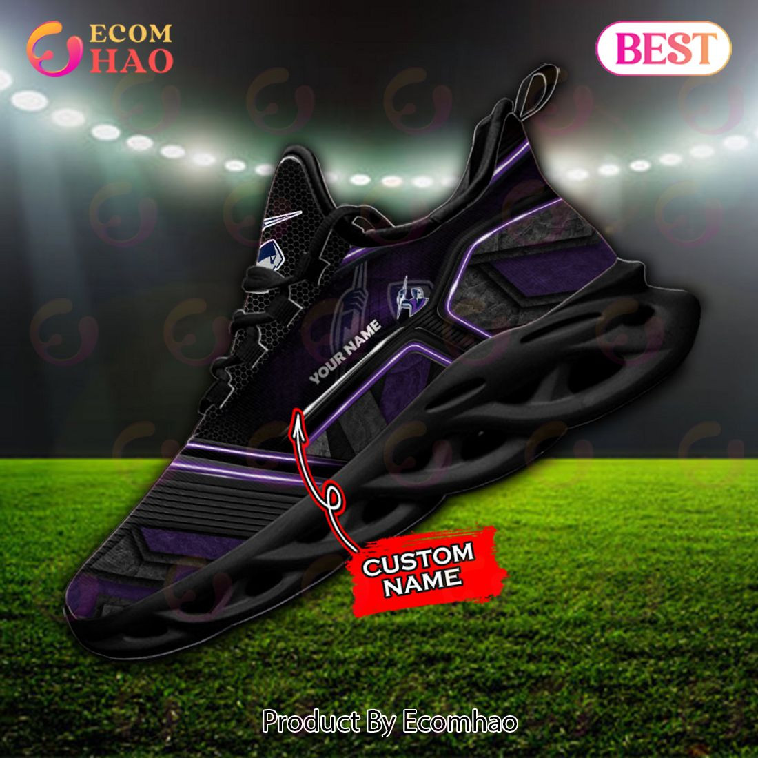 NEW Melbourne Storm Custom Name Max Soul Shoes, Sneaker  Unisex sneakers MS0601