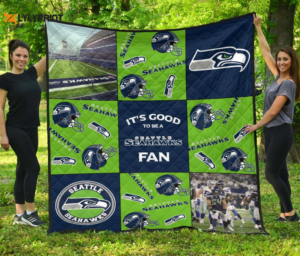 Its Good To Be A Seattle Seahawks Fan 3D Full Printing Quilt Home Decor 2024 Gifts Home Decor 2024 Gifts 3567 , Soft Quilt, King Size, All Season Cozy Quilt QB0901