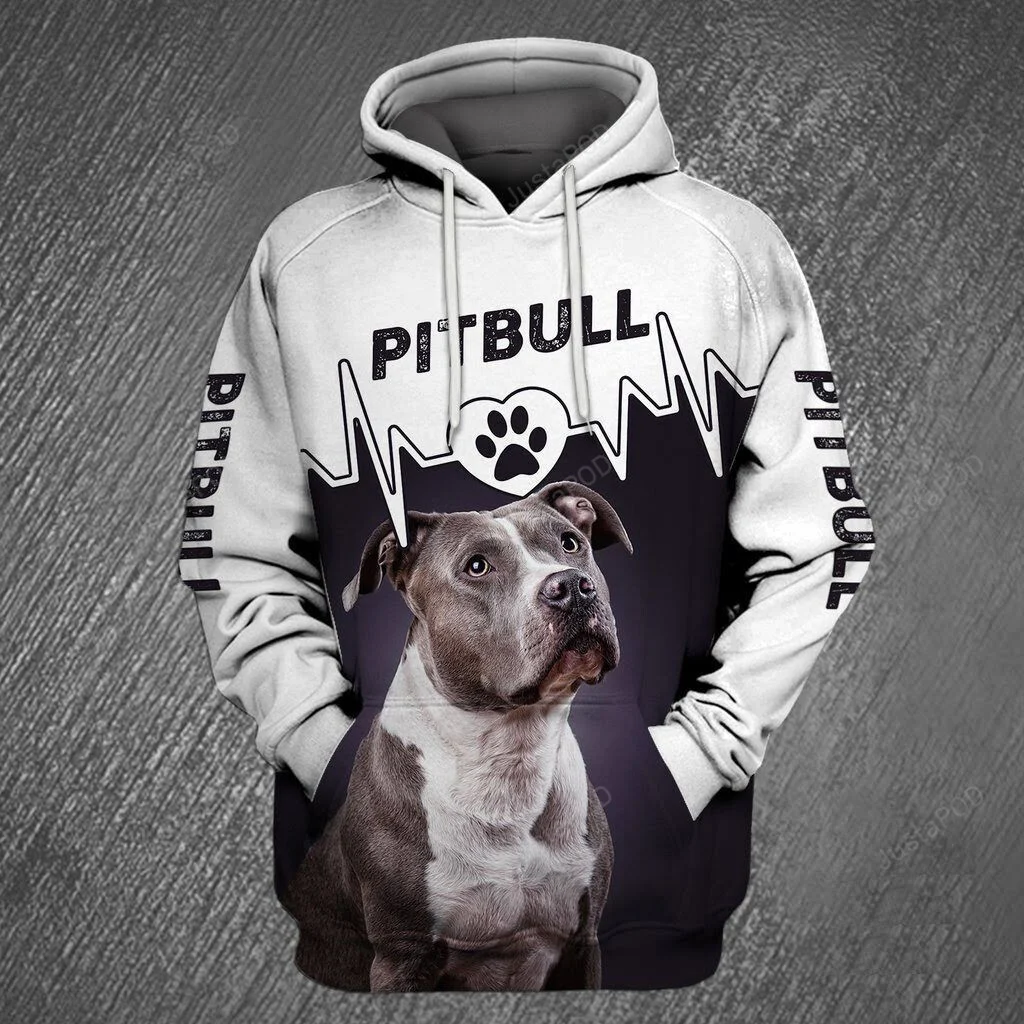 Pitbull Dog 3D All Over Printed Hoodie, Zip- Up Hoodie HZ0501