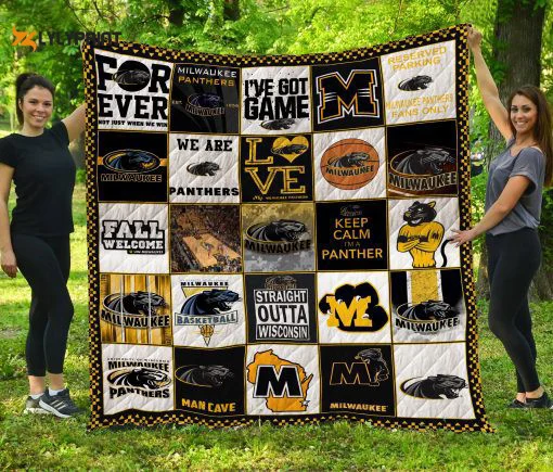 Milwaukee Panthers 1 Quilt For Fans Home Decor Gift , Soft Quilt, King Size, All Season Cozy Quilt QB0901