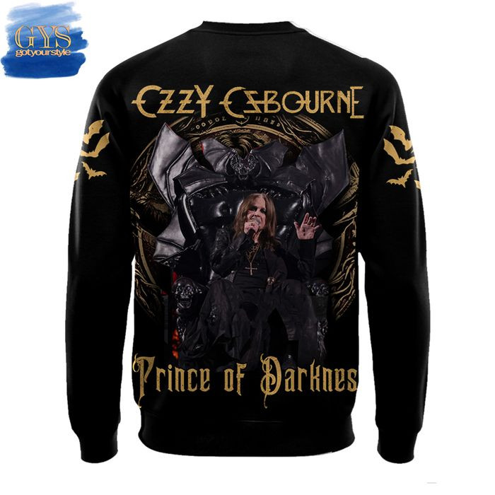 Ozzy Osbourne Prince Of Darkness Ugly Sweater , Cozy Soft Unisex Pullover SW0601