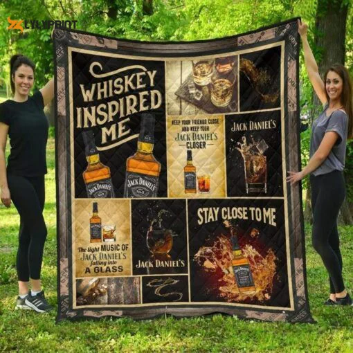Jack Daniel Quilt Blanket For Fans Home Decor Gifts , Soft Quilt, King Size, All Season Cozy Quilt QB0901