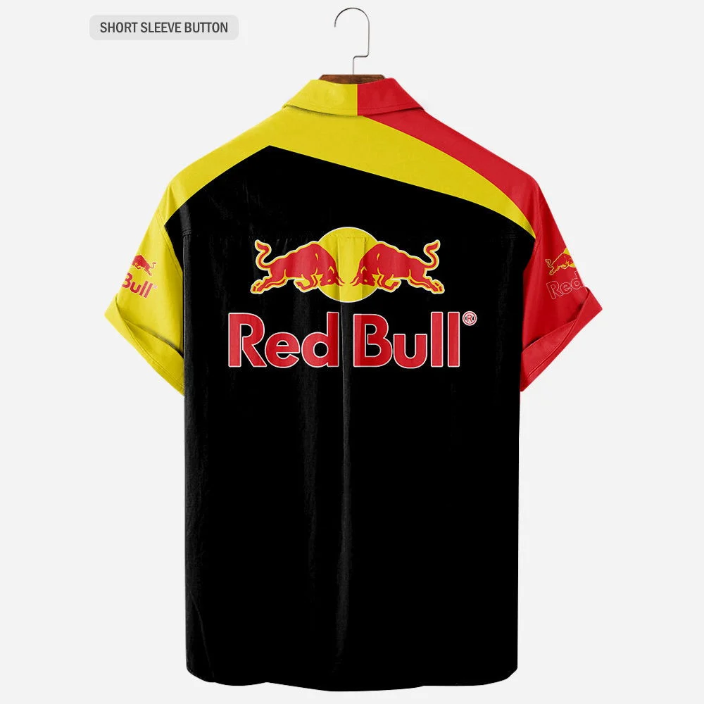 Custom Name Red Bull Full Printing Hawaiian Model 03 Shirt HW0601