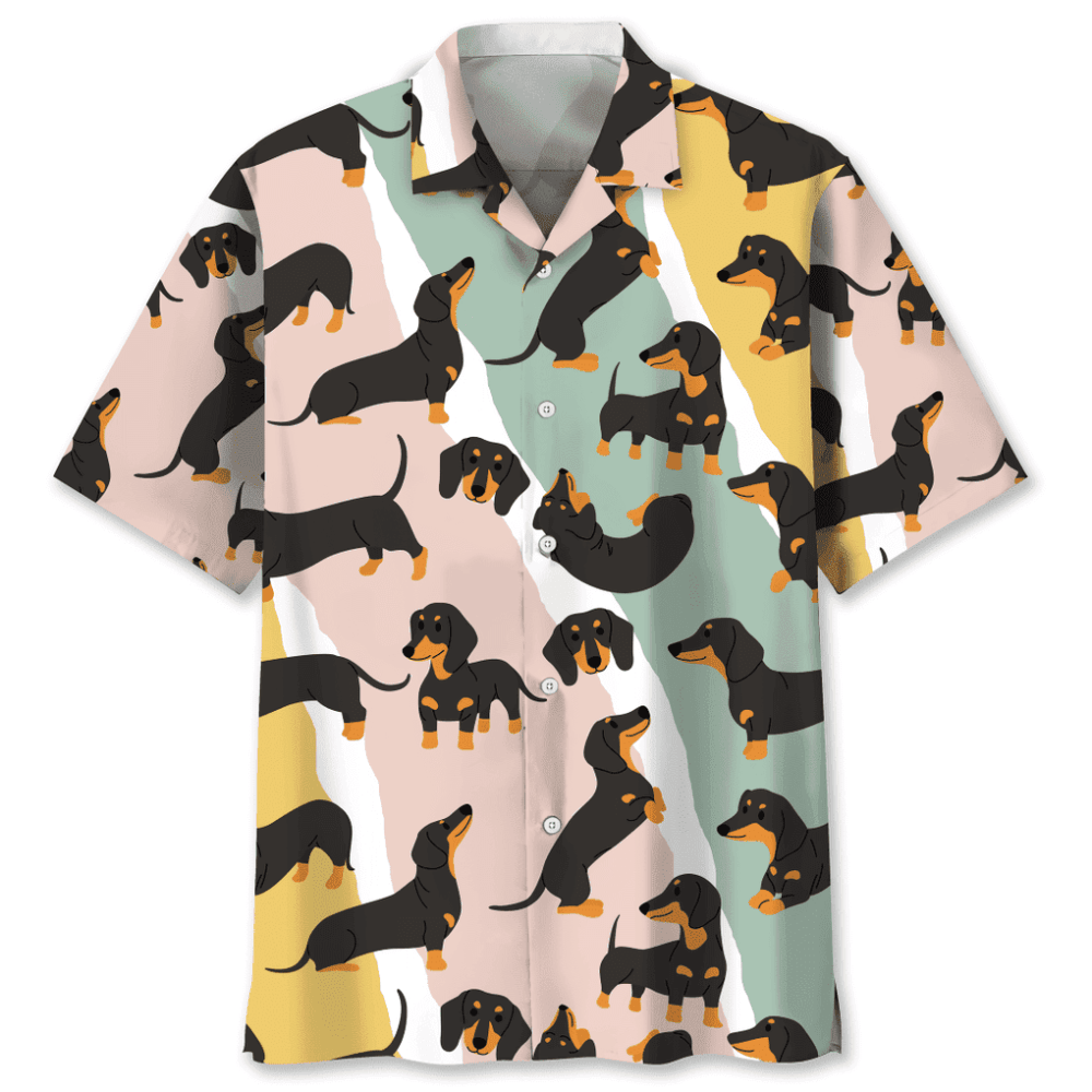 Dachshund Hawaii Funny Hawaiian Shirt, Gift For Men Women HW0601