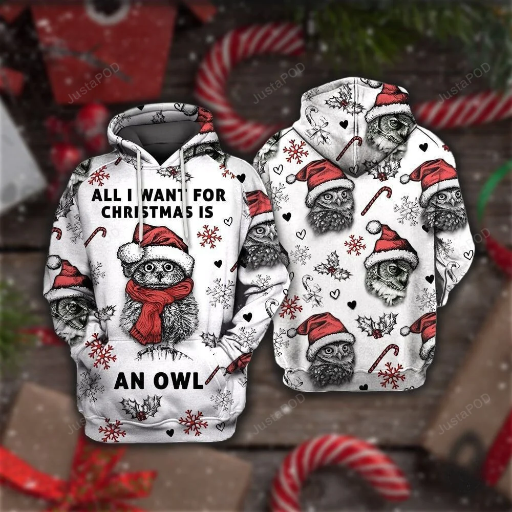 Owl Want An Owl 3D All Over Printed Hoodie, Zip- Up Hoodie HZ0501