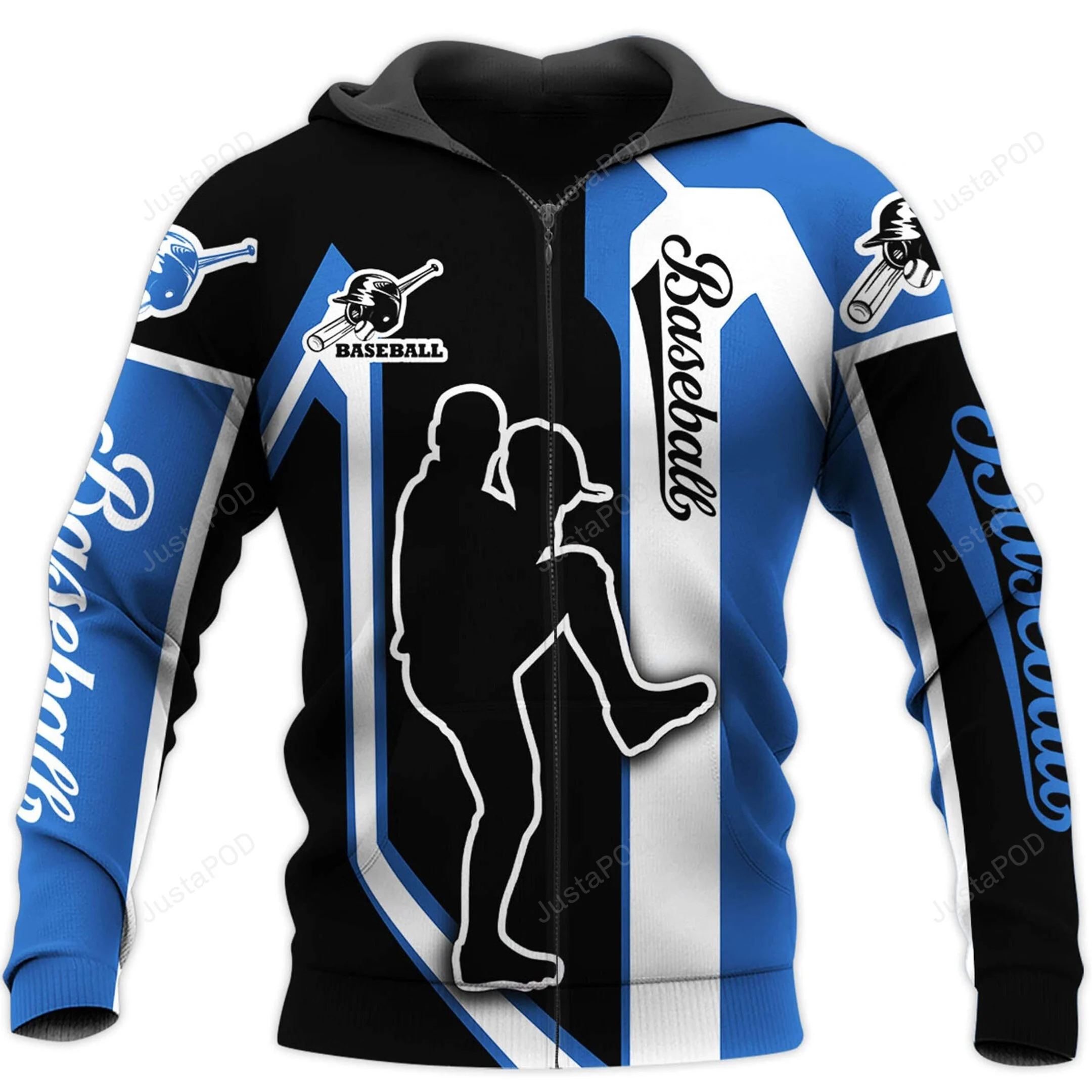 Baseball Player 3D All Print Hoodie, Zip- Up Hoodie HZ0501