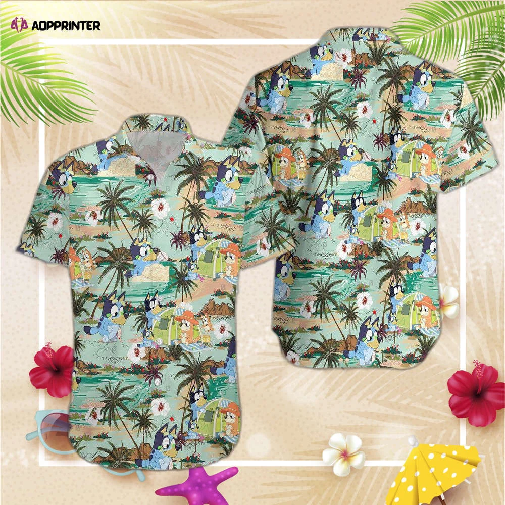 Funny Bluey Hawaiian Shirt, Gift For Men Women HW0601