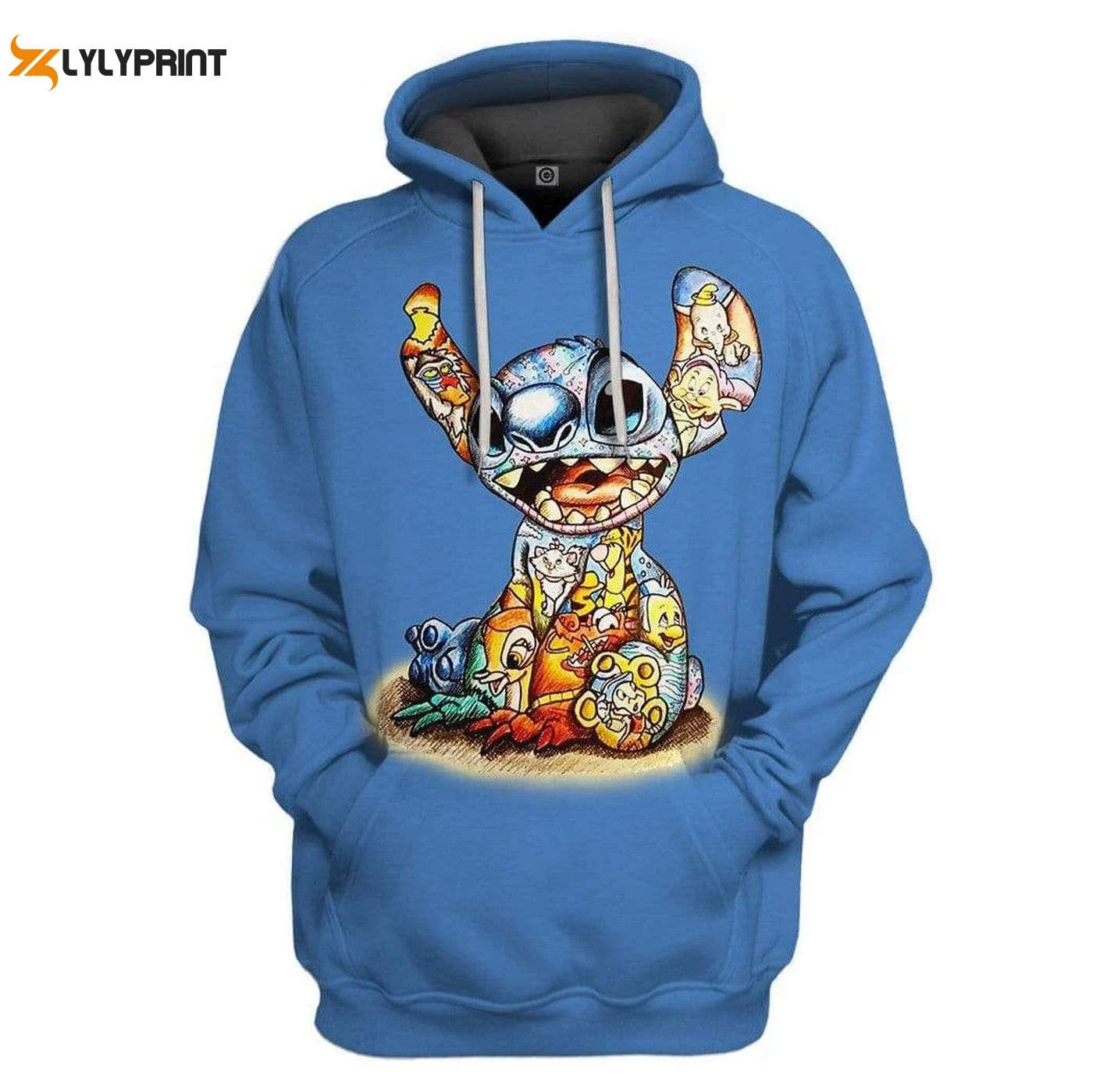 Flowermoonz 3D Stitch Hoodie Trendy Apparel for Unique Style HZ0501