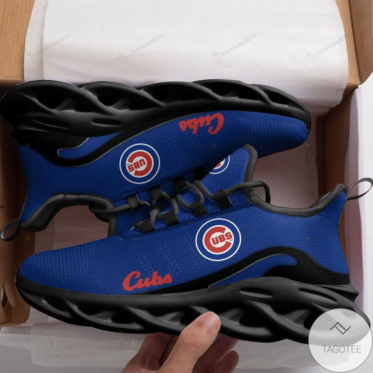 Custom MLB Chicago Cubs Max Soul Shoes V1 Men Women MS0601