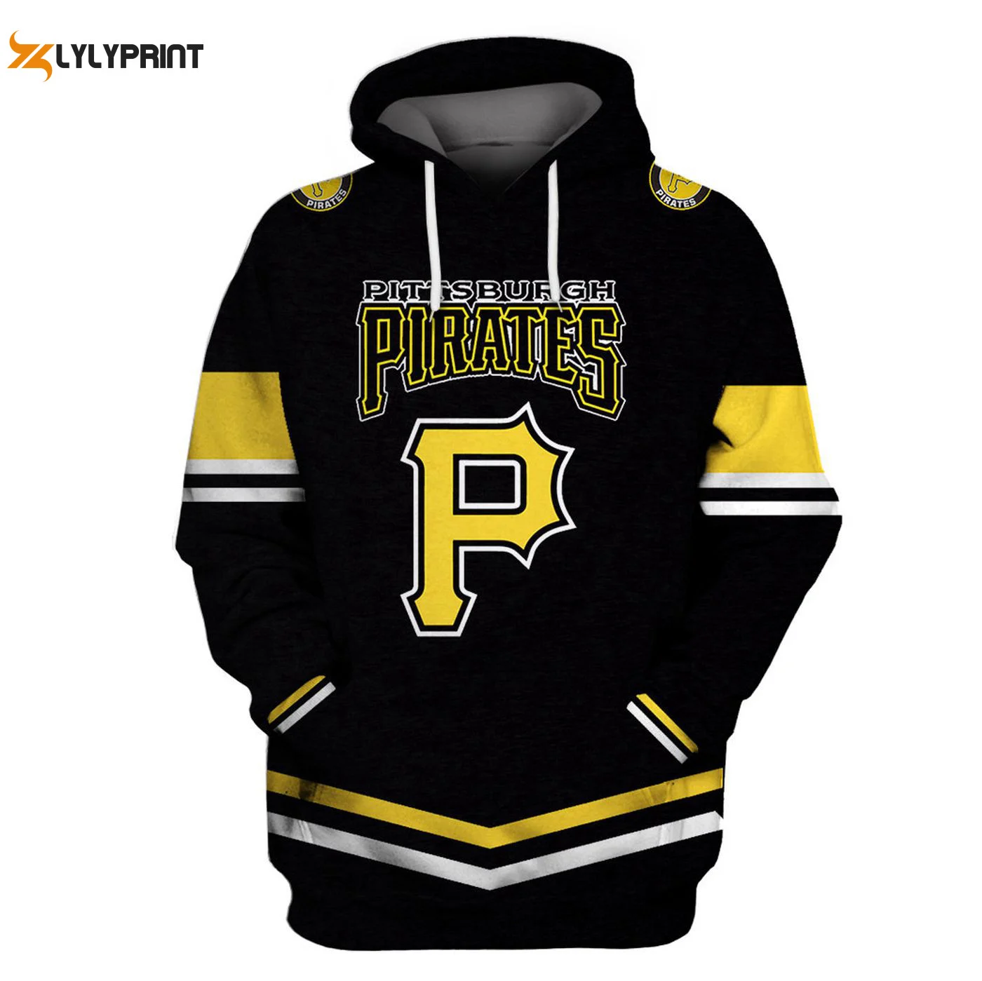 Pittsburgh Pirates Black Hoodie Stylish AOP Shirt for Ultimate Fan Gear HZ0501