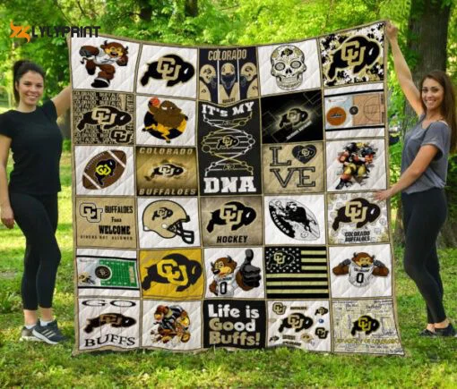 Colorado Buffaloes 5 Quilt Blanket For Fans Home Decor Gift , Soft Quilt, King Size, All Season Cozy Quilt QB0901