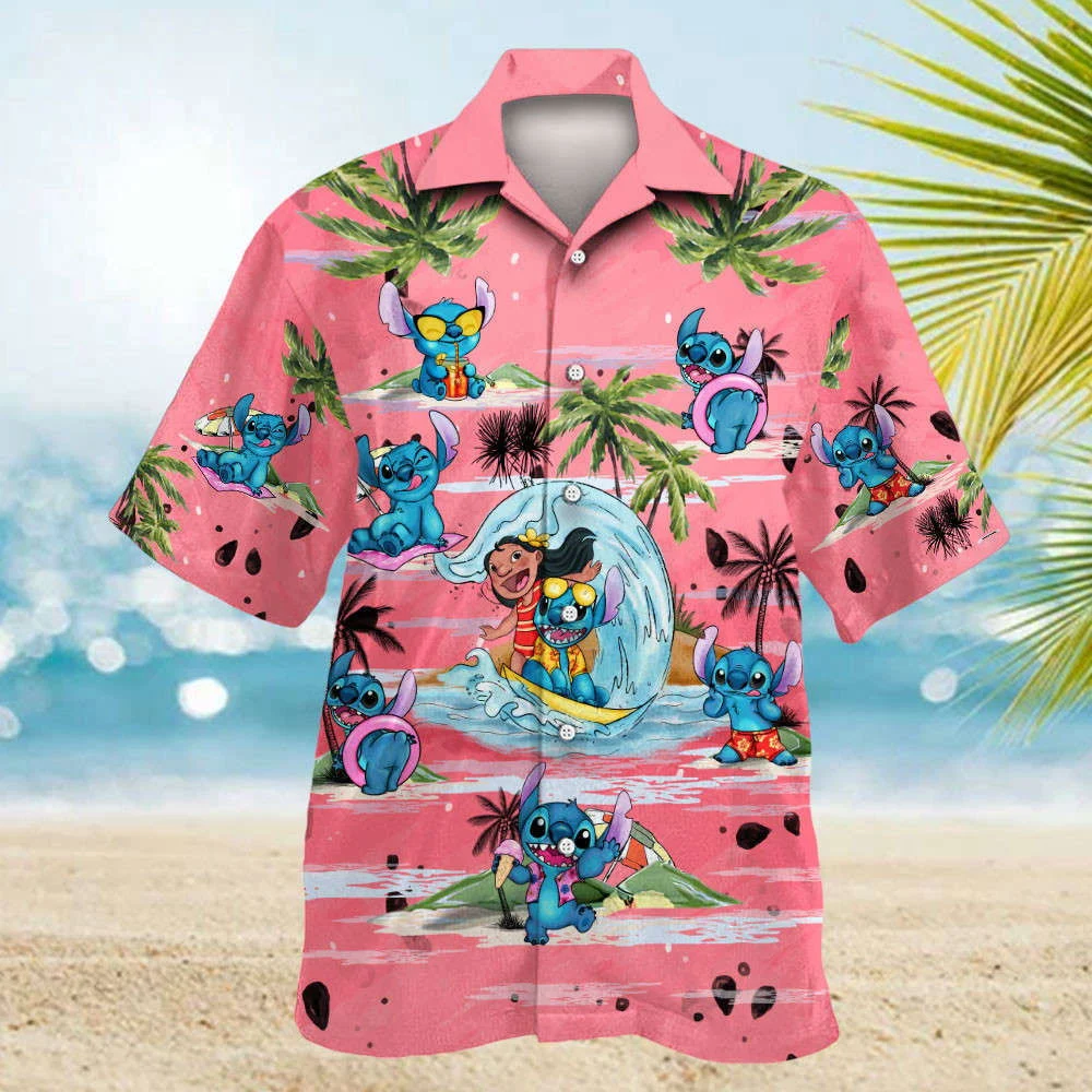 Stitch 08 Hawaiian Shirt Shorts Summer 2023 Hot HW0601