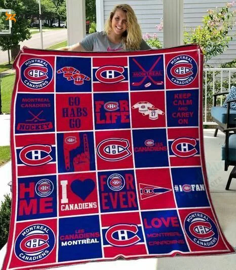 Montreal Canadiens Quilt Blanket For Fans Home Decor Gift , Soft Quilt, King Size, All Season Cozy Quilt QB0901