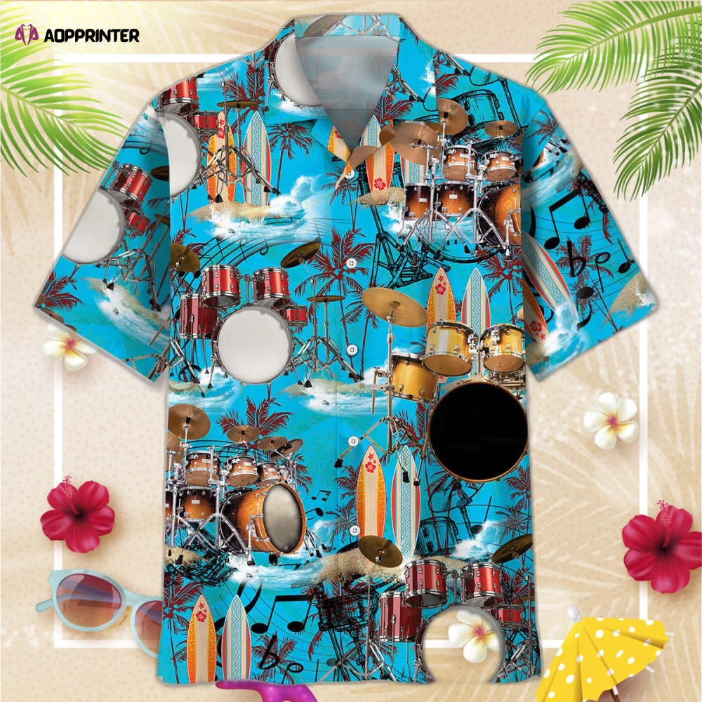 Drum Beach Hawaiian Shirt, Gift For Men Women HW0601