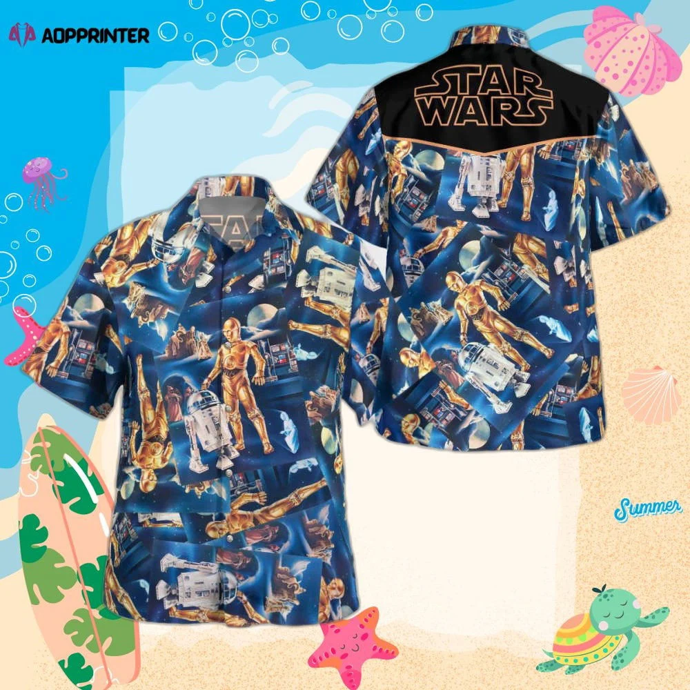Star Wars C 3po And R2 D2 Hawaiian Shirt Summer 2023 Hot HW0601