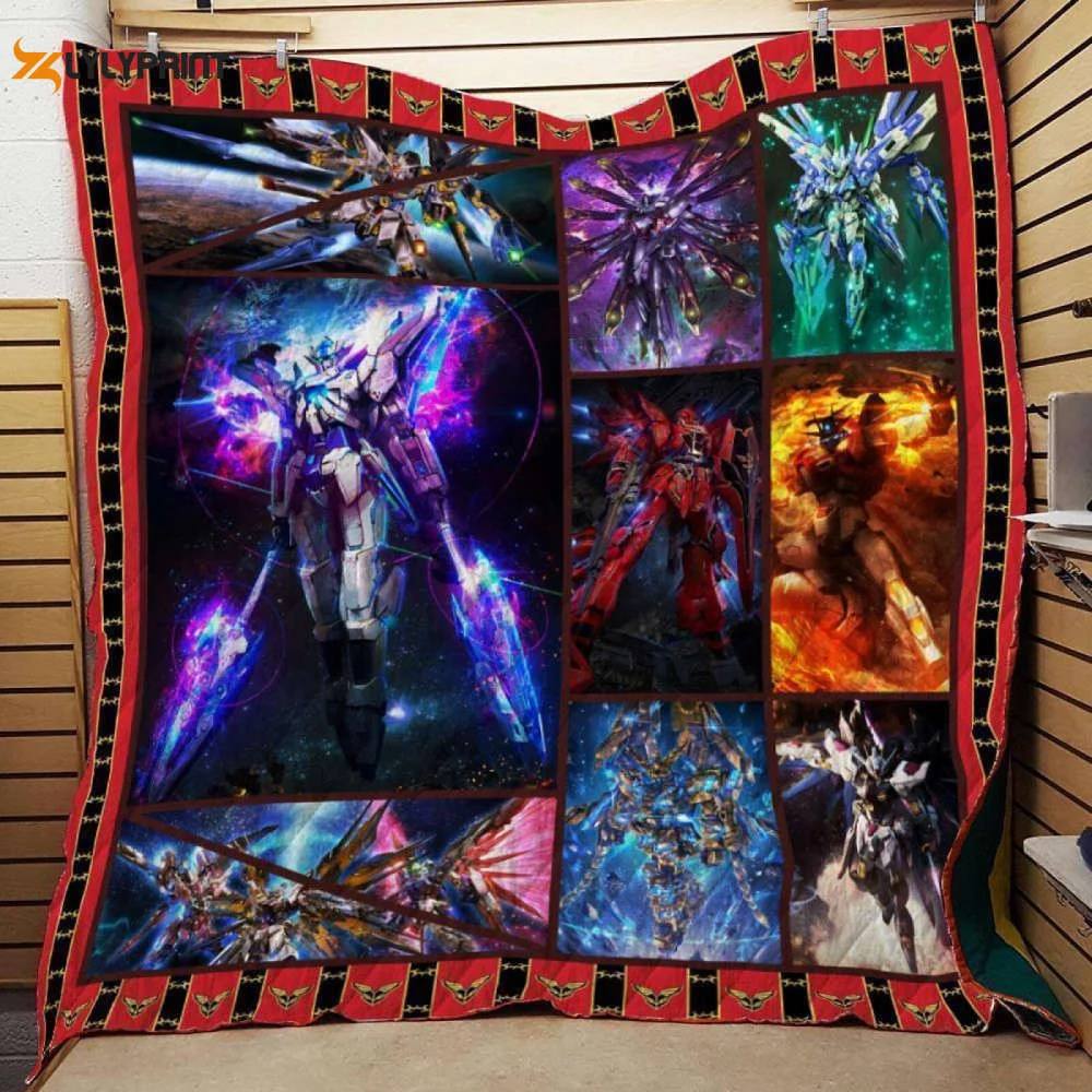 Gundam 3D Customized Quilt , Soft Quilt, King Size, All Season Cozy Quilt QB0901