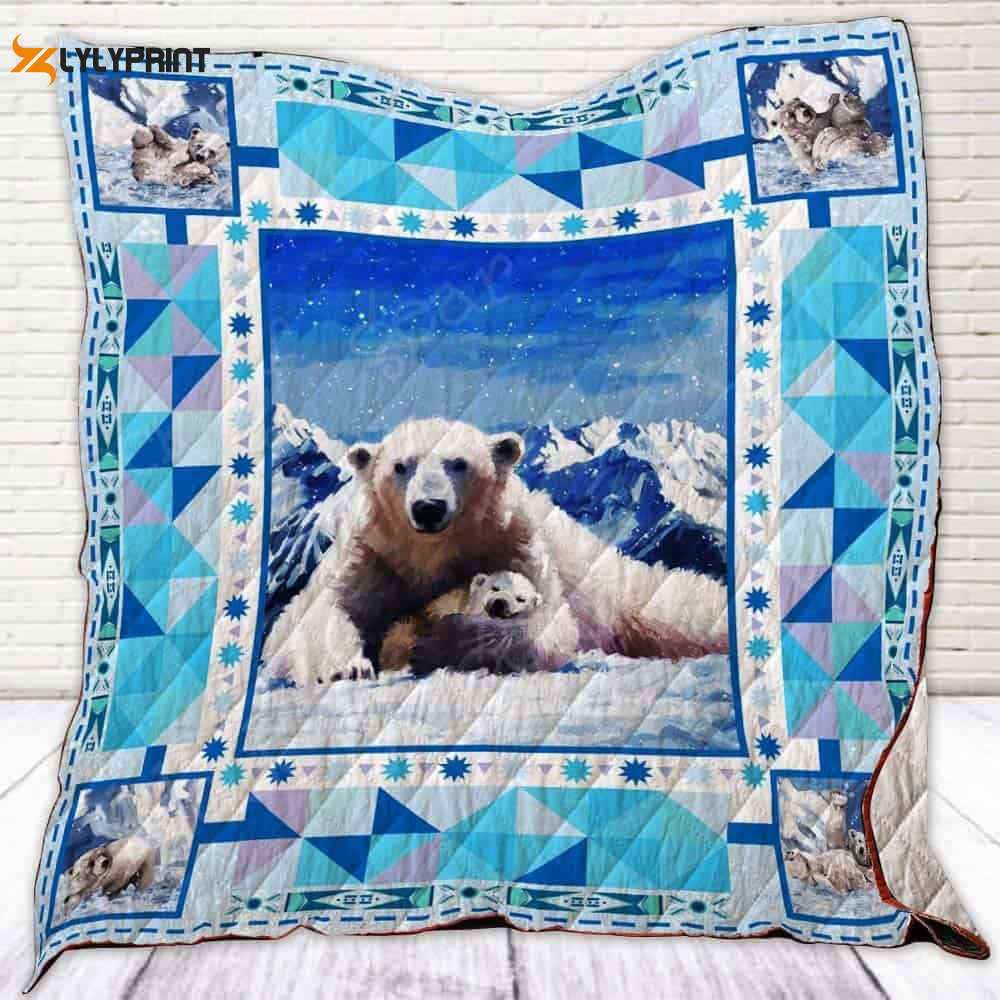 Polar 3D Customized Quilt , Soft Quilt, King Size, All Season Cozy Quilt QB0901