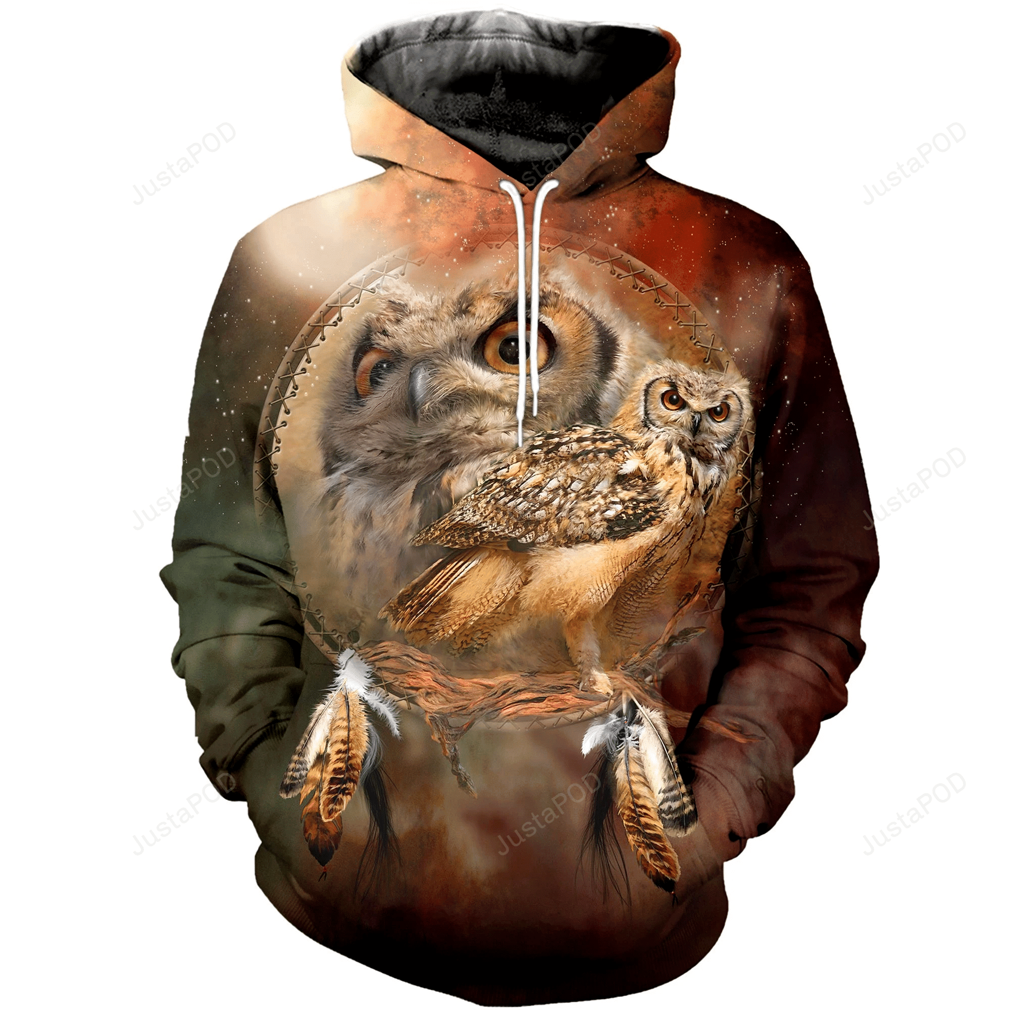 Owl 3D All Over Print Hoodie, Zip-up Hoodie HZ0501