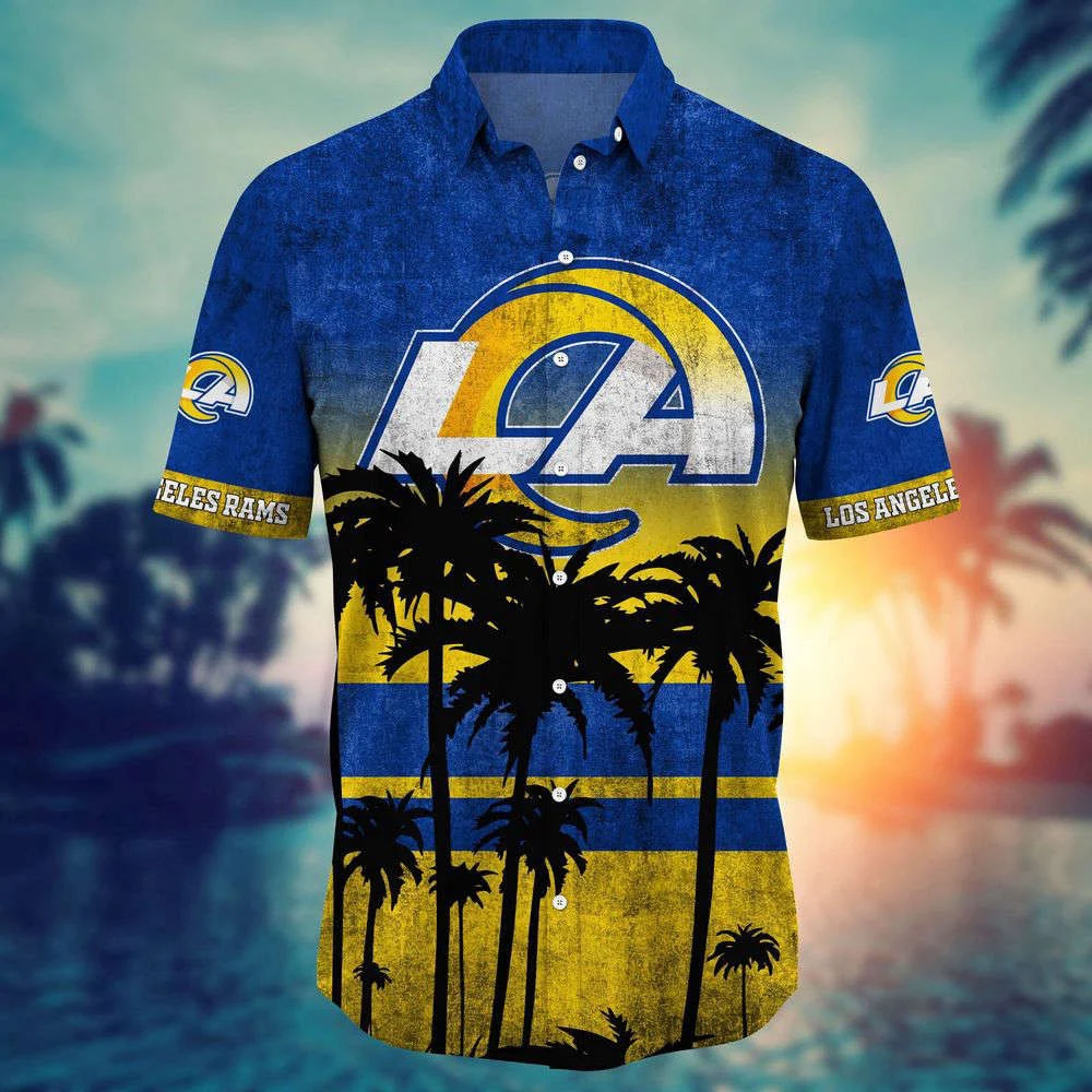 Los Angeles Rams NFL-Hawaii Shirt Short Style Hot Trending Summer For Men And Women HW0601