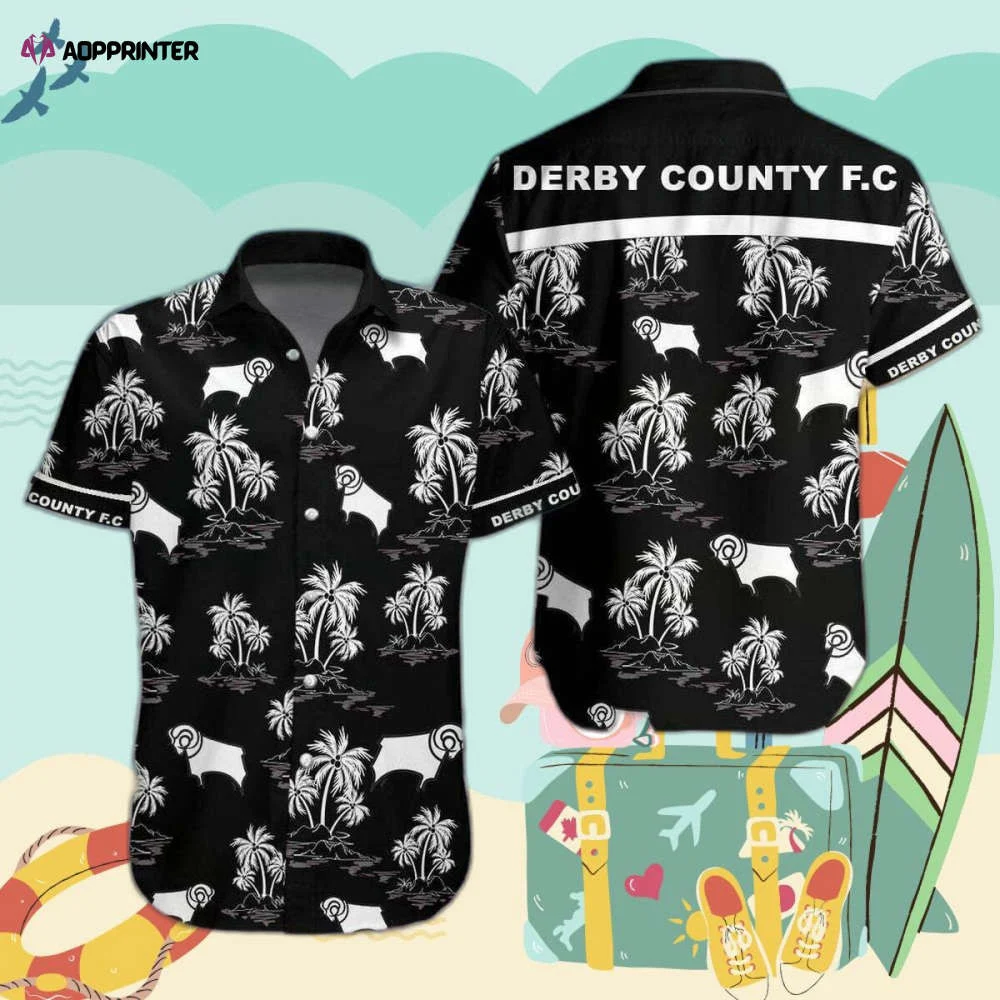 Derby County FC Hawaiian Shirt Beach Short HW0601