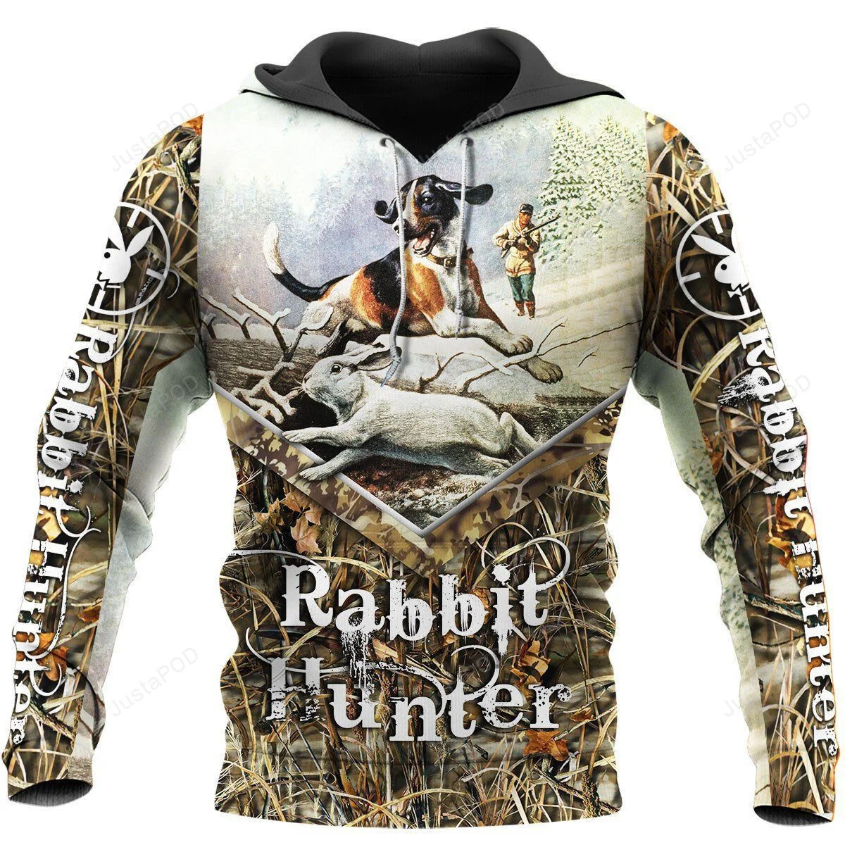Rabbit Beagle Hunting 3D All Over Printed Hoodie, Zip- Up Hoodie HZ0501